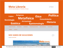 Tablet Screenshot of metalibreria.com